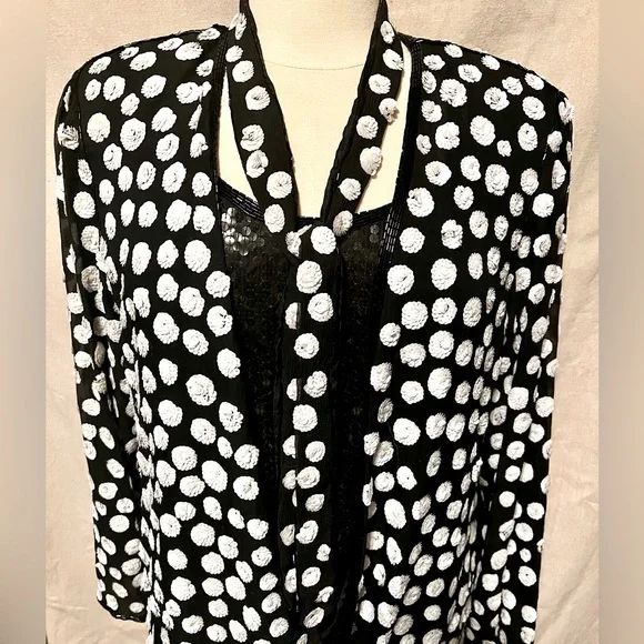 Vintage Judith Ann Creations Sequin Skirt Suit - Picture 2 of 12